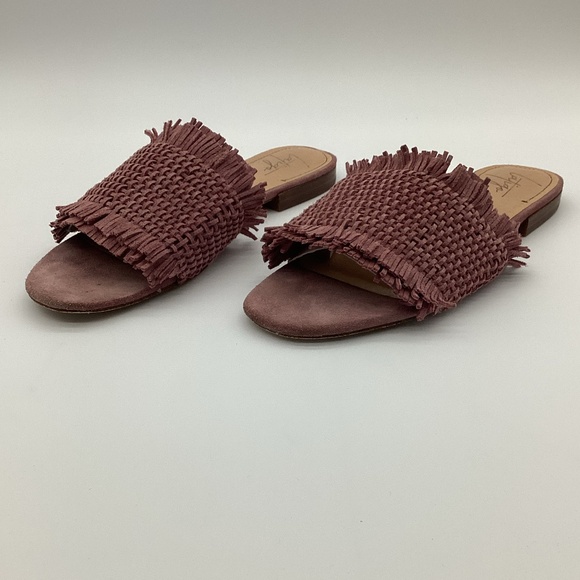 2109. Latigo Mauve Fringe Basket Weave Slide GUC - Picture 2 of 6